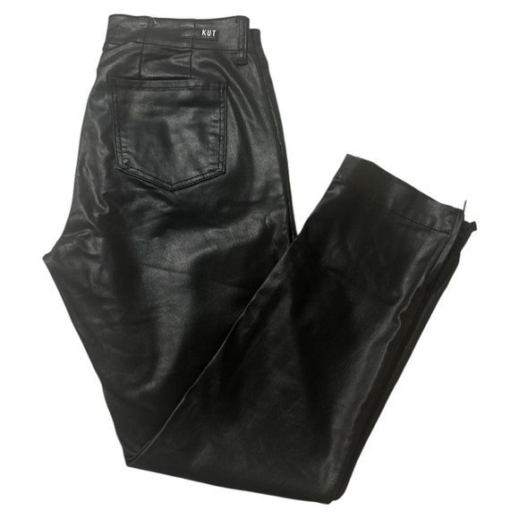 Kut from the Faux Leather Black  Straight Leg Jeans - Picture 11 of 11